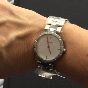 NWT Calvin Klein water resistant stainless steel watch